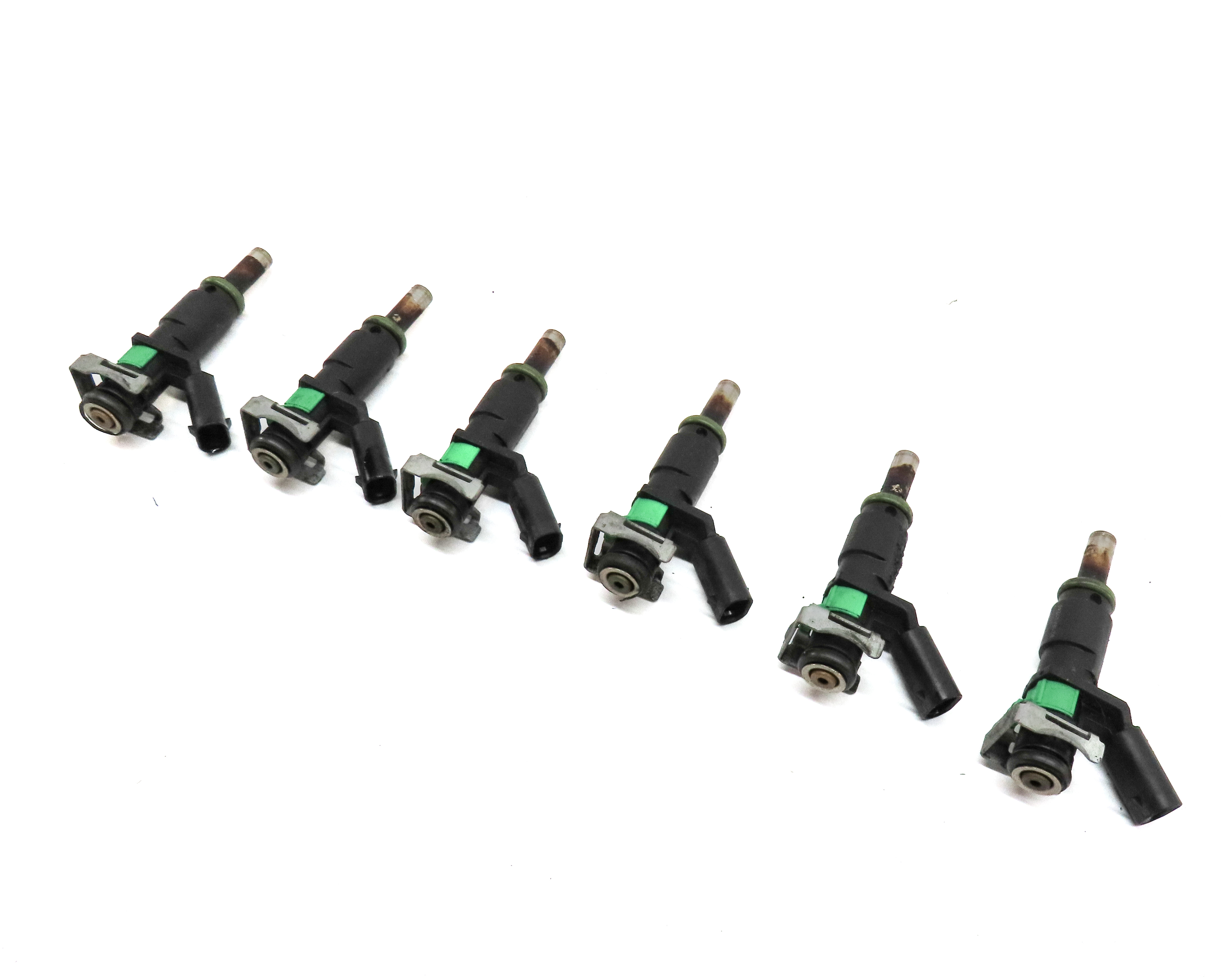 10-13 MERCEDES C300 C350 E350 GLK S400 (W204 W211 W221 X204) FUEL INJECTOR SET 6 — exact item pictured